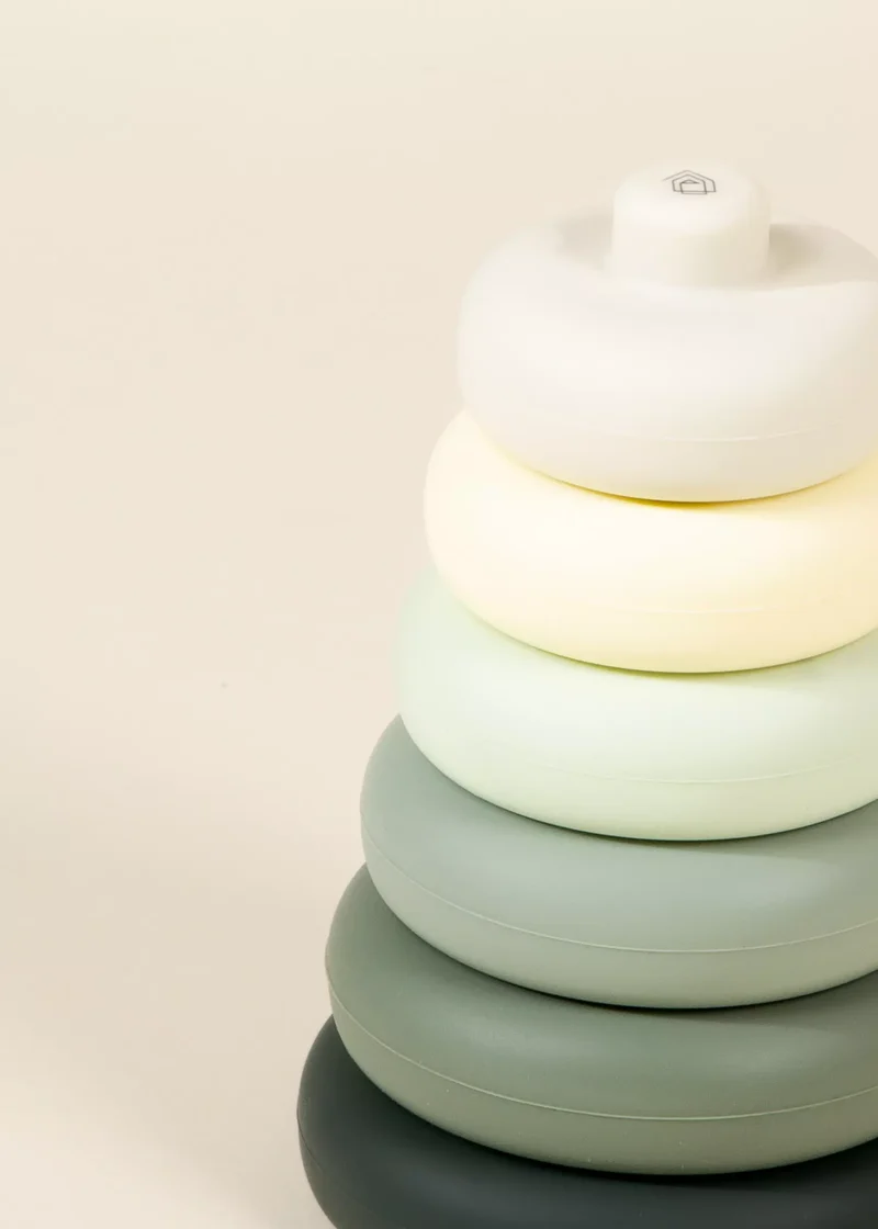 Set of 6 Silicone Stackable Rings