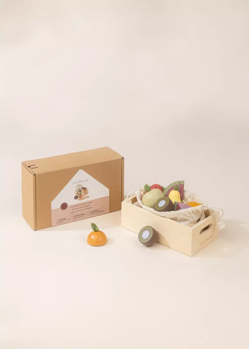 Wooden Fruits Playset