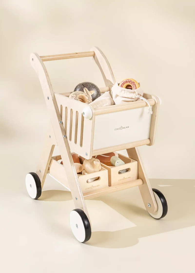 Wooden Shopping Cart