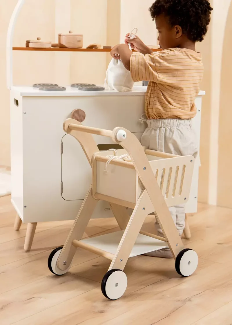 Wooden Shopping Cart