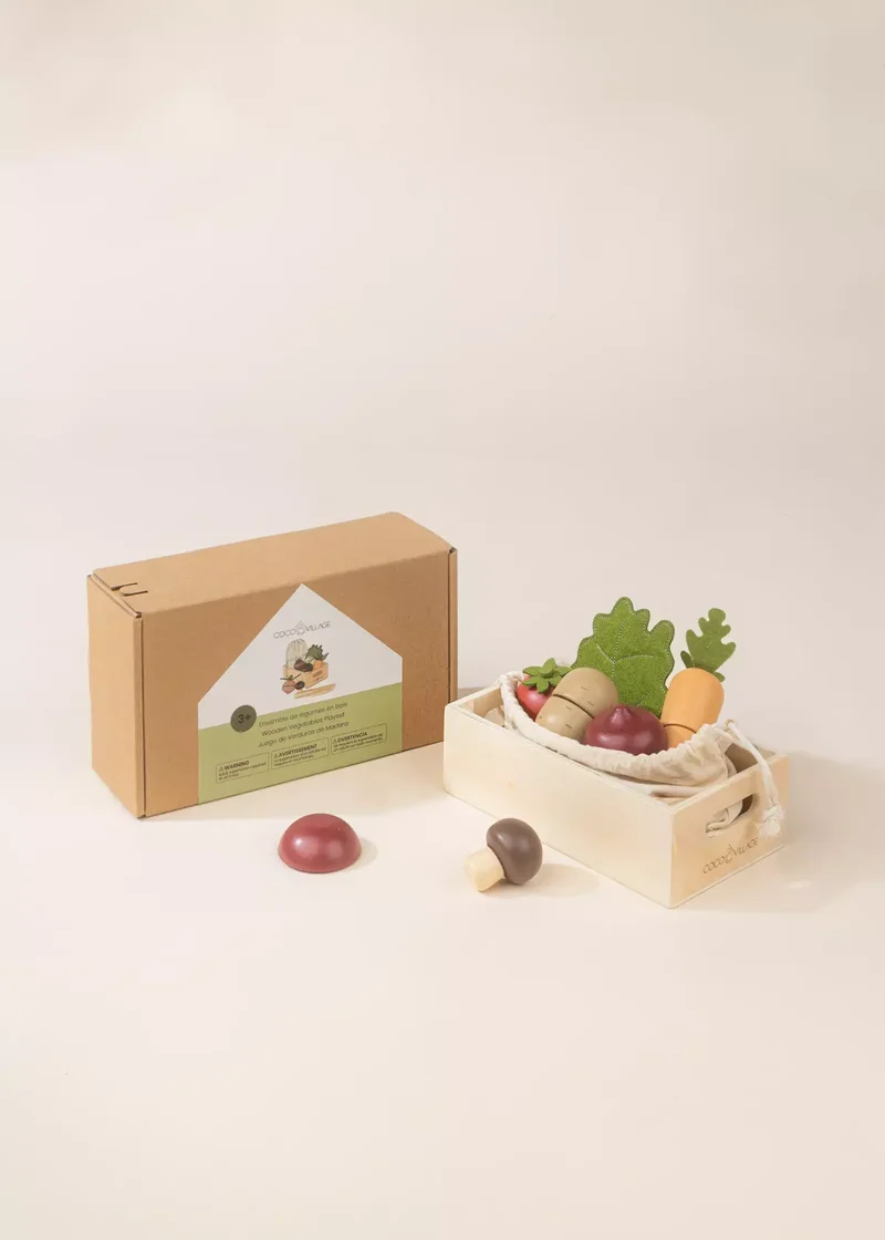 Wooden Vegetables Playset