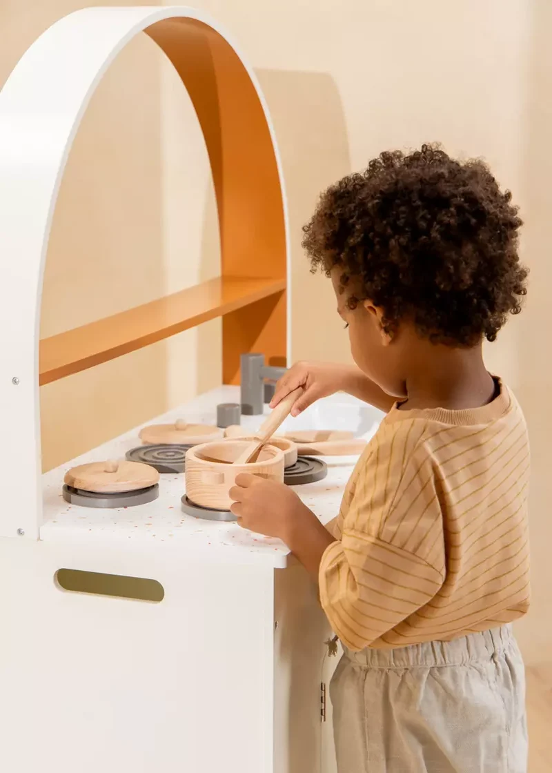 Wooden Pots and Pans Playset (6 Pcs)