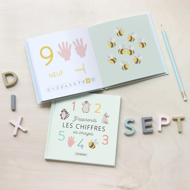Livre j'apprends les chiffres en images