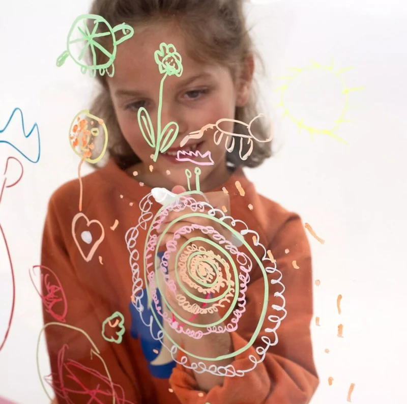 5 crayons de cire lavables