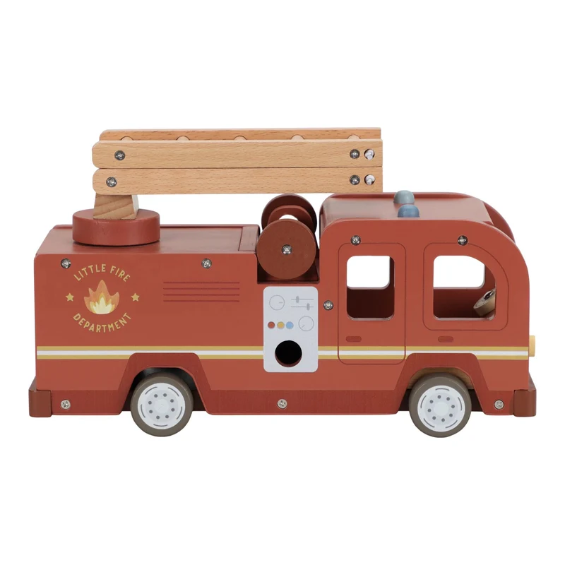 Houten brandweerwagen – Rood – Essentials