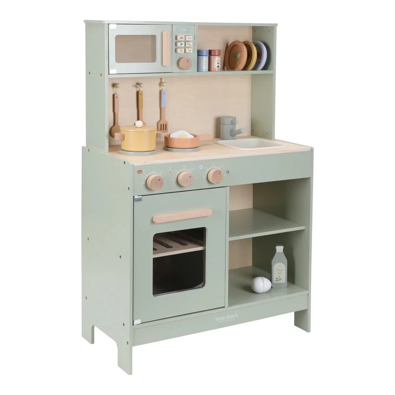 Houten speelkeuken - Groen