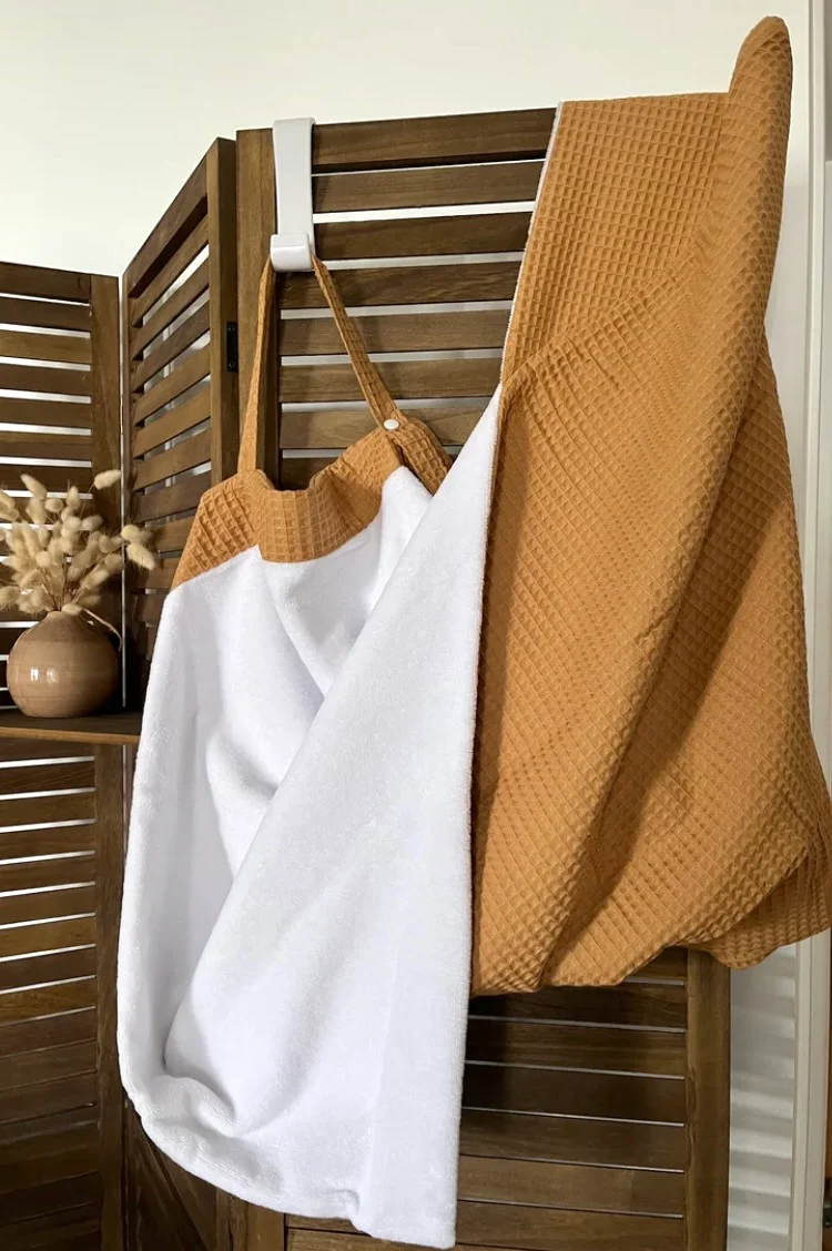 Cape de bain tablier | Camel