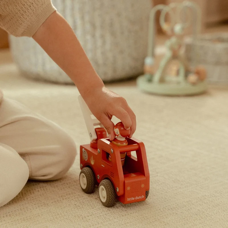 Houten brandweerwagen – Rood – Essentials