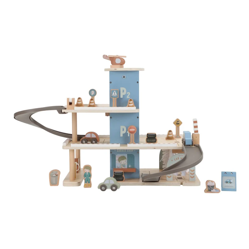 Houten parkeergarage – Blauw – Essentials