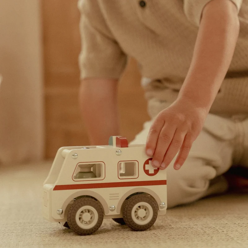 Houten ambulance - Wit - Essentials