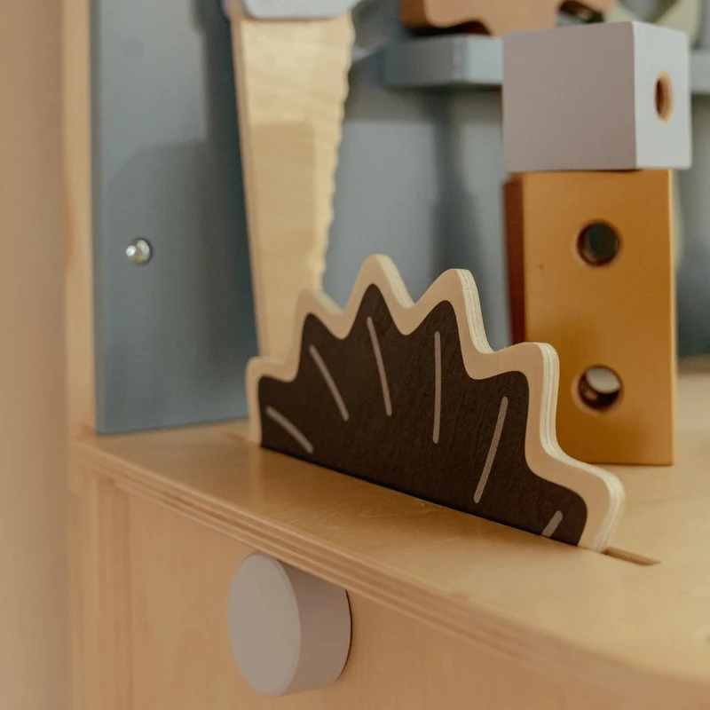 Houten werkbank - Blauw