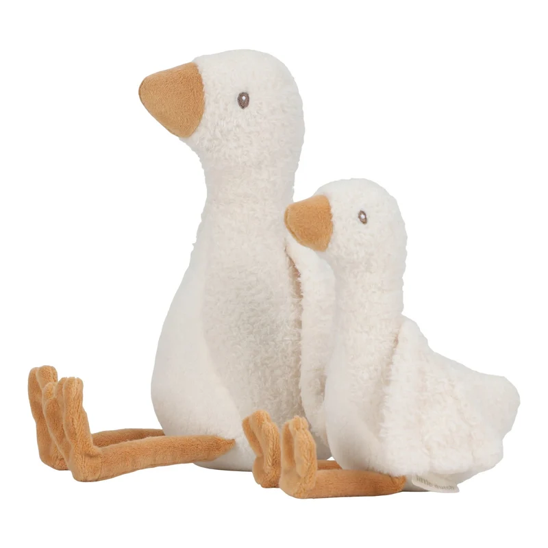 Knuffel Gans 17 cm - Wit - Little Goose