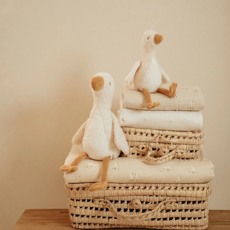 Knuffel Gans 25 cm - Wit - Little Goose