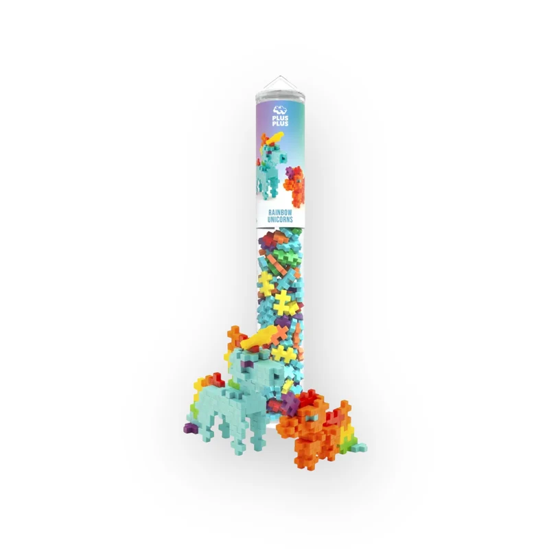 Plus plus | Tube Licorne arc-en-ciel 100 pièces