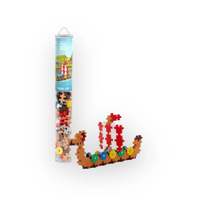 Plus plus | Tube Navire viking 100 pièces
