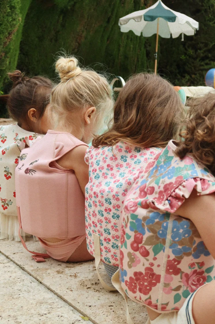 Gilet de flottaison | Fleurs rose & bleu