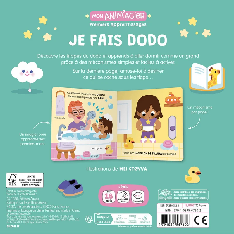 Livre anim'agier | Je fais dodo