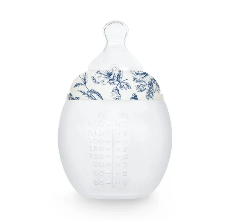 Biberon anti-colique | Toile de Jouy Bleu
