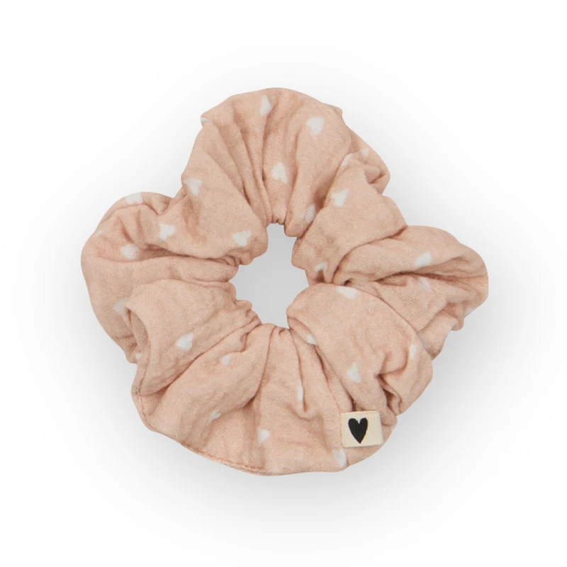 Chouchou | Beige petits coeurs