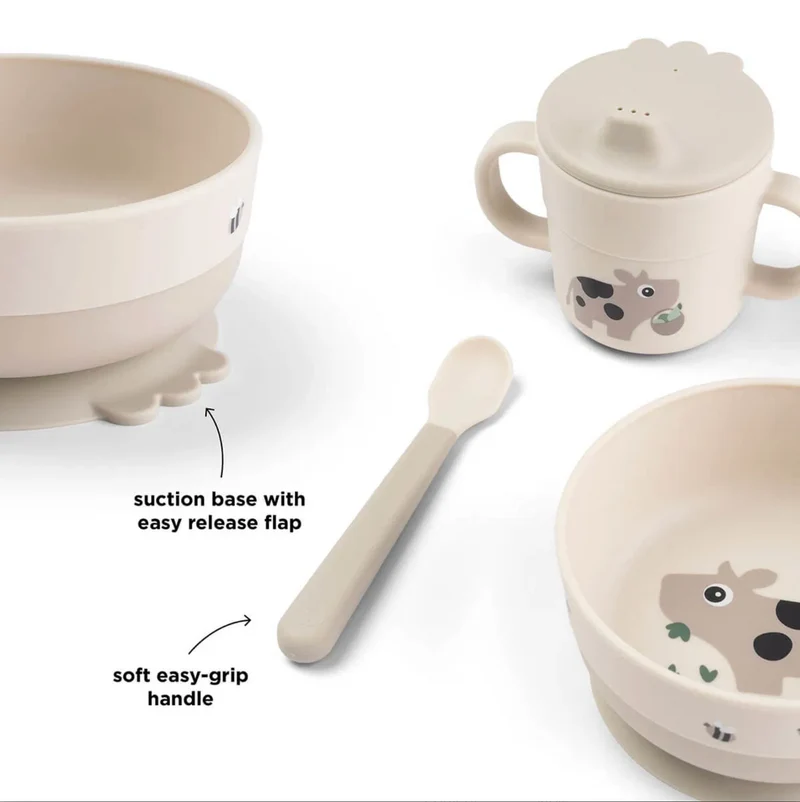 Coffret repas | Tiny farm beige