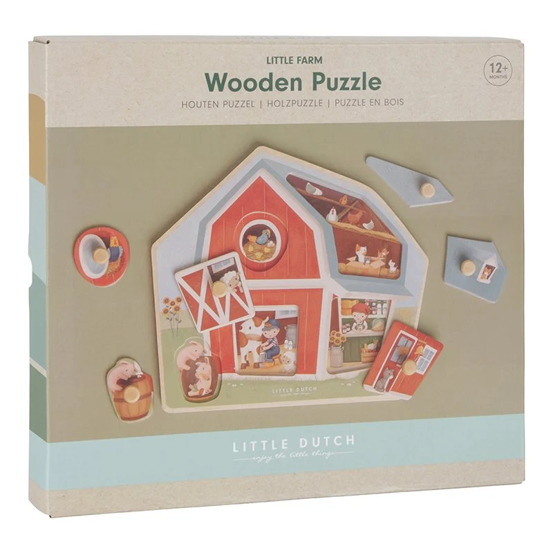 Houten puzzel Little Farm