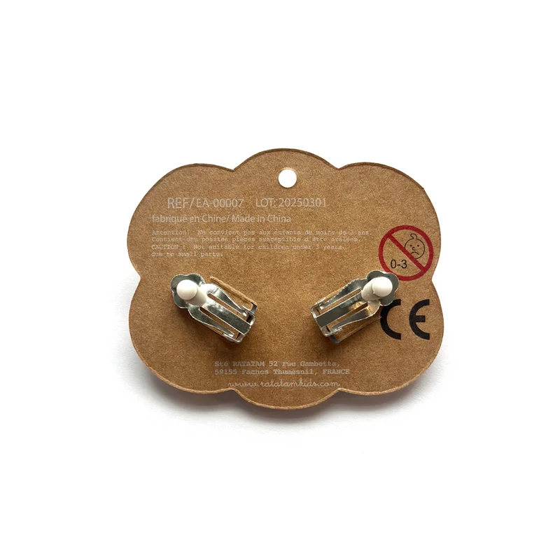 Boucles d'oreilles à clip | Fleurs jaunes
