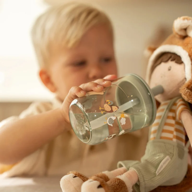 Kinderglas 250 ml Met Rietje Little Farm