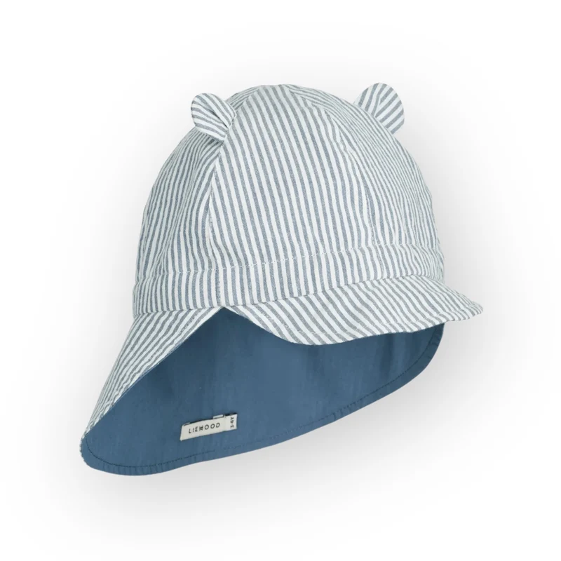 Chapeau | Rayures bleues