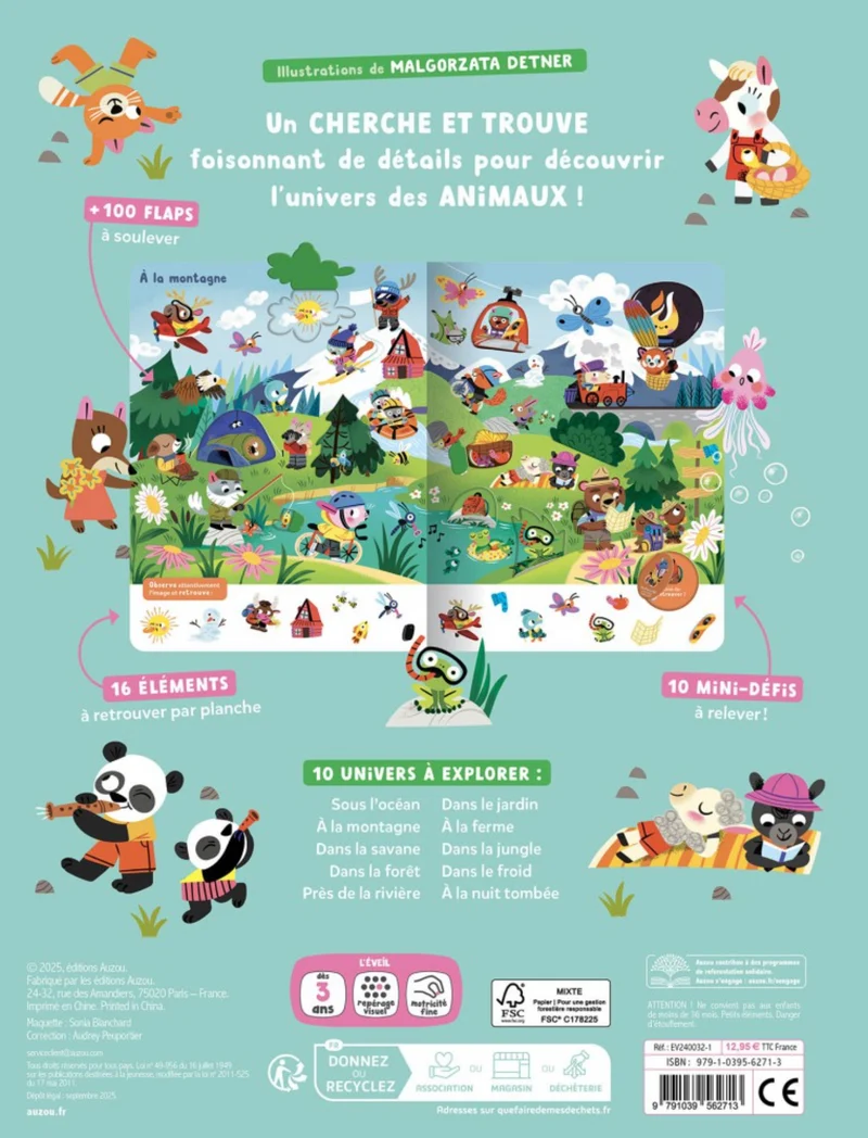 Cherche et trouve surprise | Les animaux