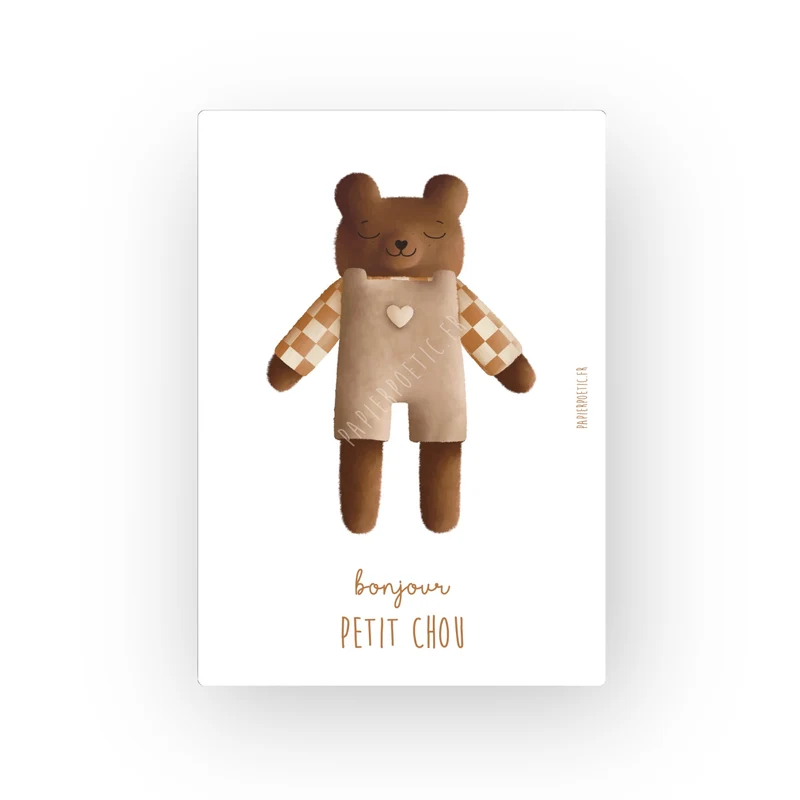 Carte | Ourson marron