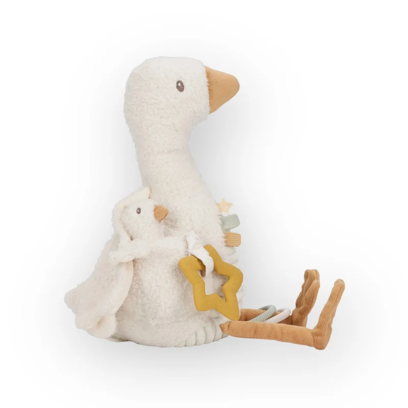 Peluche d'activités Oie | Newborn Neutrals