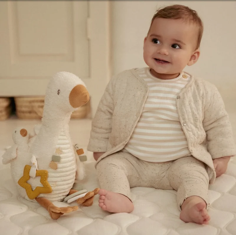 Peluche d'activités Oie | Newborn Neutrals