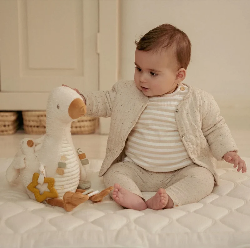 Peluche d'activités Oie | Newborn Neutrals
