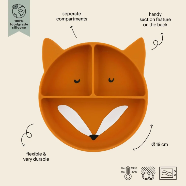 Assiette en silicone | Renard