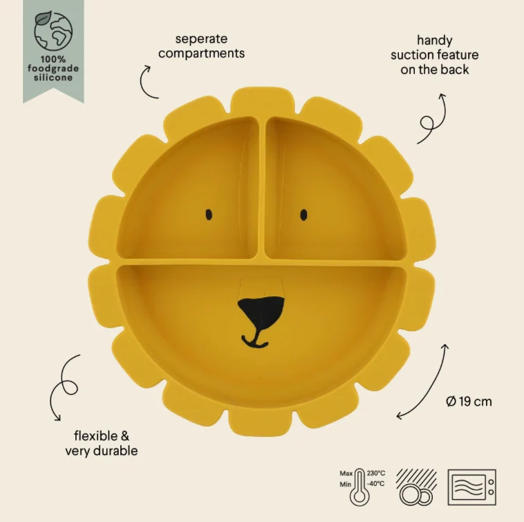 Assiette en silicone | Lion