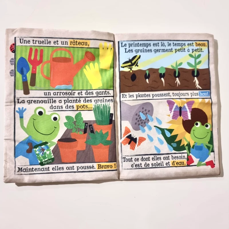 Mon journal en tissu | Dans le jardin