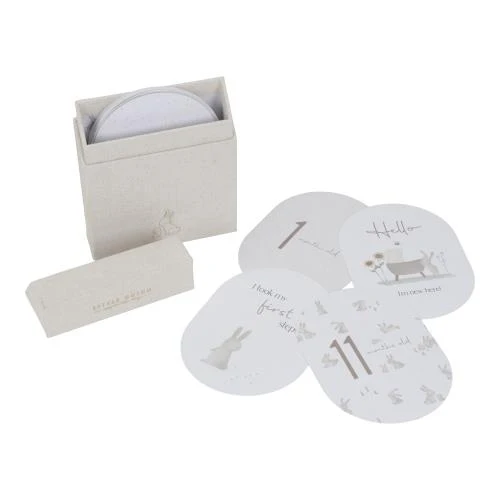 Mijlpaal kaarten - Beige - Baby Bunny - EN