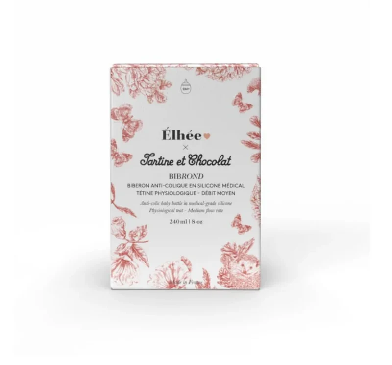 Biberon anti-colique | Toile de Jouy Rose