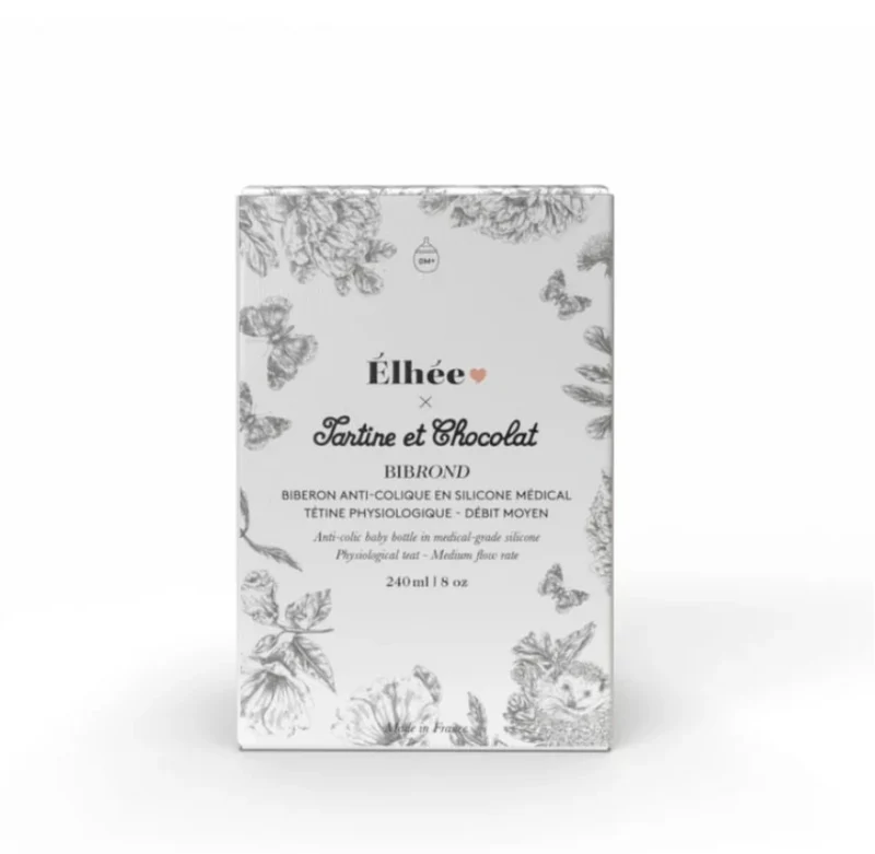 Biberon anti-colique | Toile de Jouy Gris