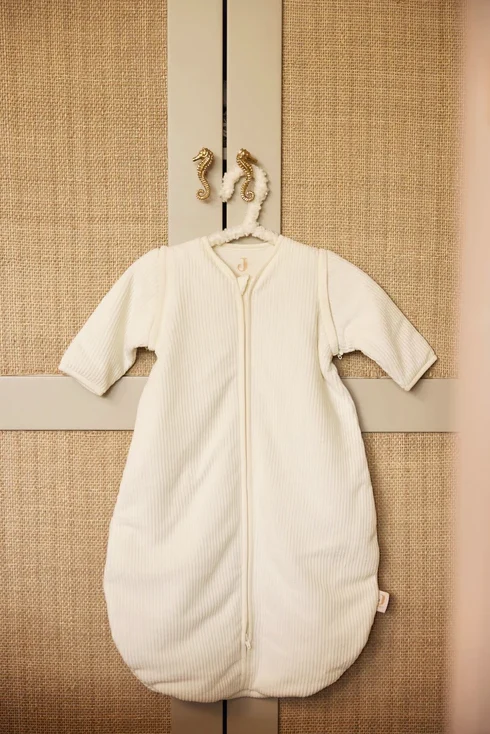 Gigoteuse avec manches amovibles | Rib Ivory
