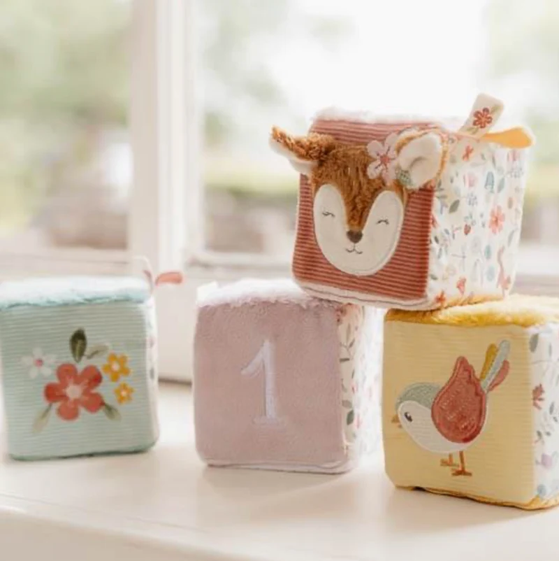 Lot de 4 cubes en tissu | Fairy Garden