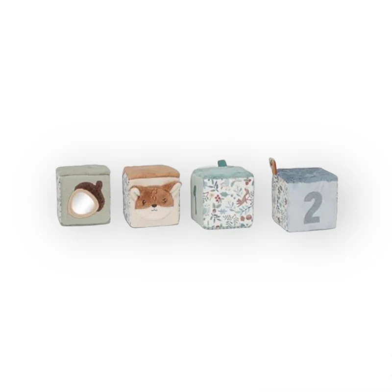 Lot de 4 cubes en tissu | Forest Friends