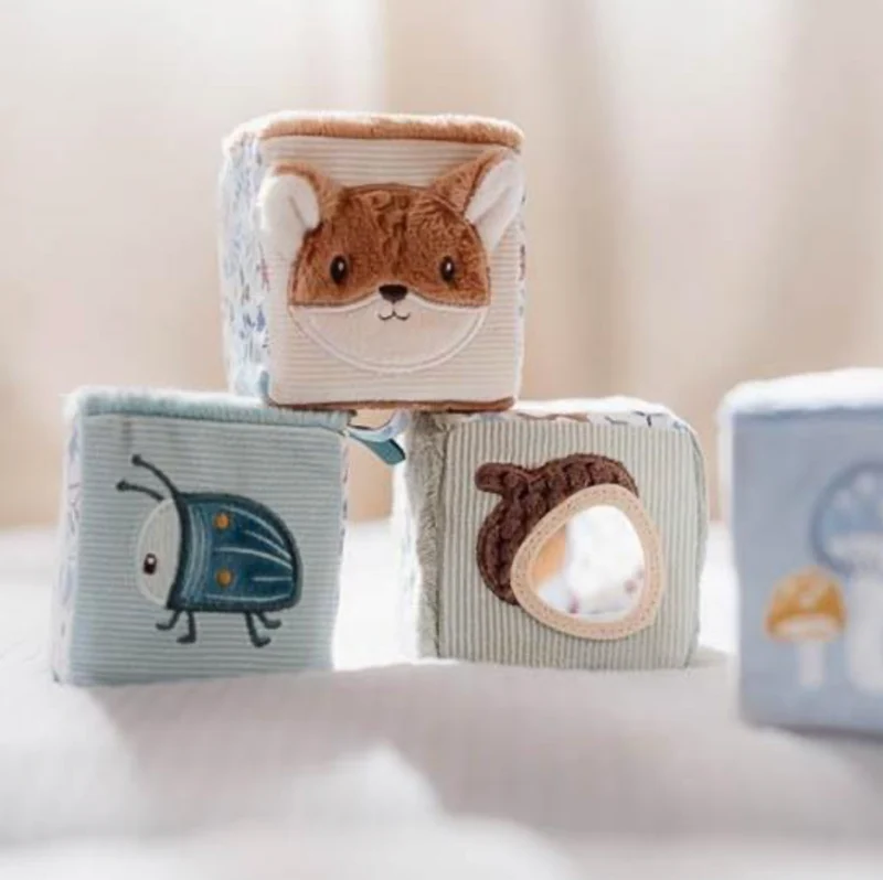 Lot de 4 cubes en tissu | Forest Friends