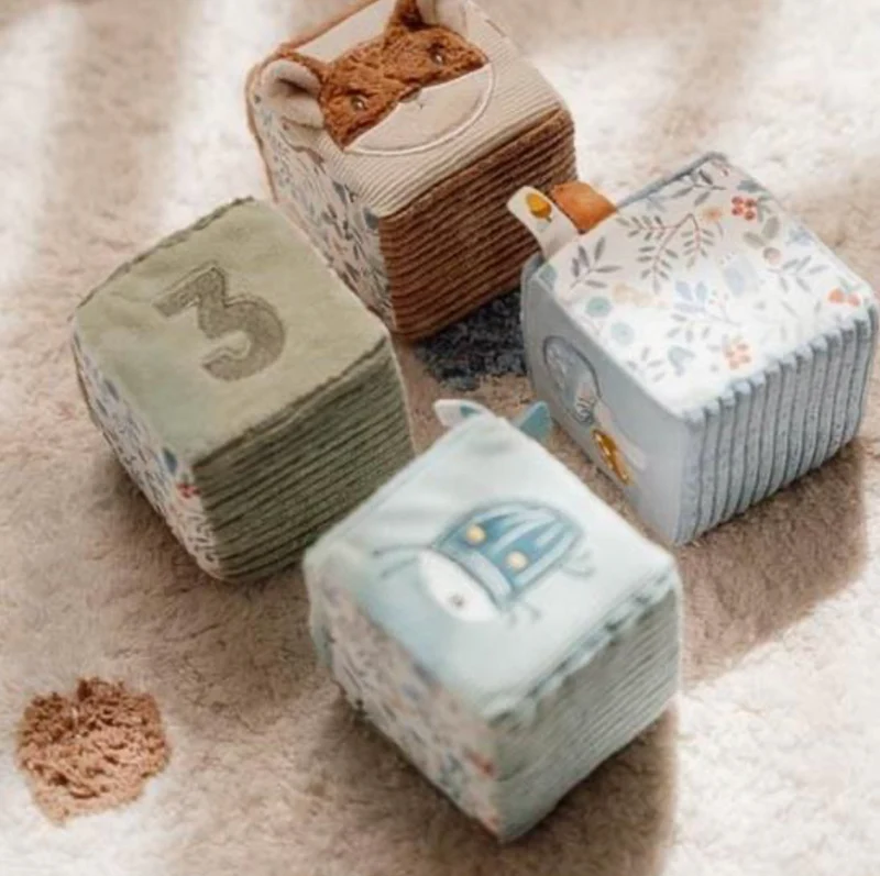 Lot de 4 cubes en tissu | Forest Friends