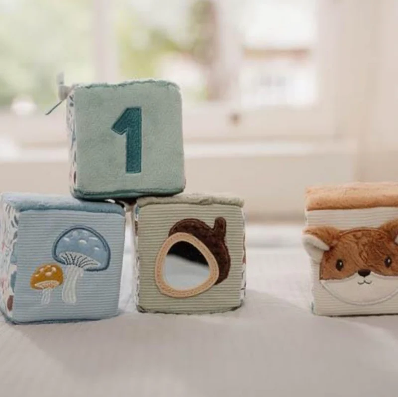 Lot de 4 cubes en tissu | Forest Friends