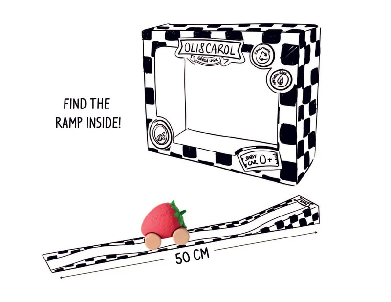 Jouet à rouler | Fraise