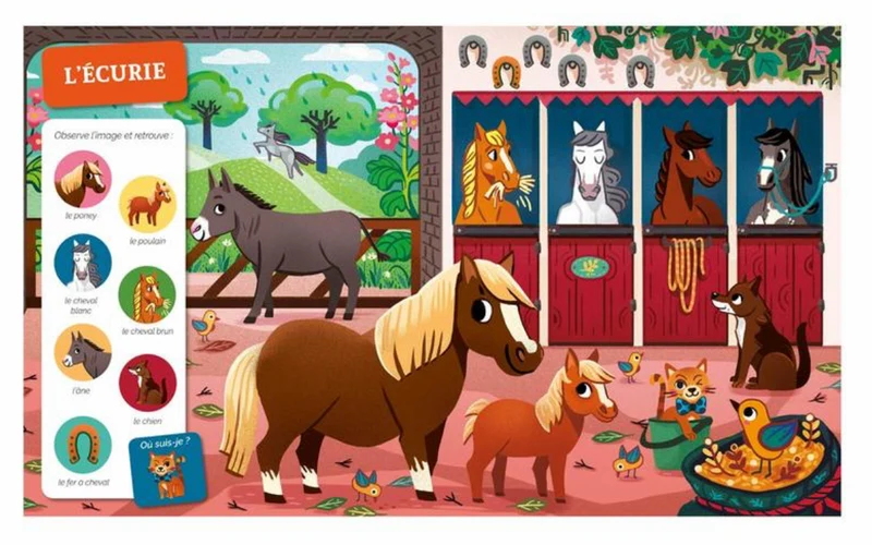 Cherche & trouve des tout-petits | À la ferme